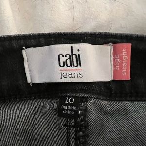 Cabi black distressed jeans